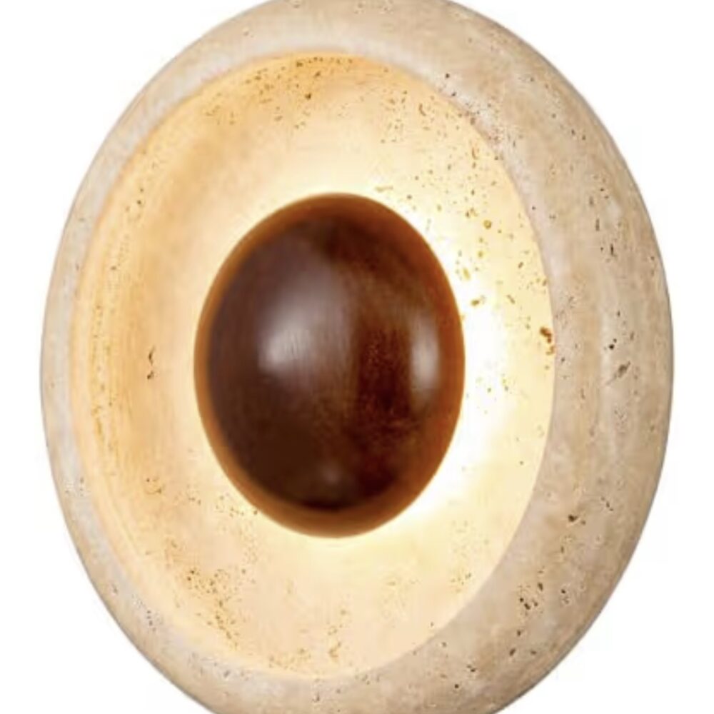 Aplique de pared mármol madera